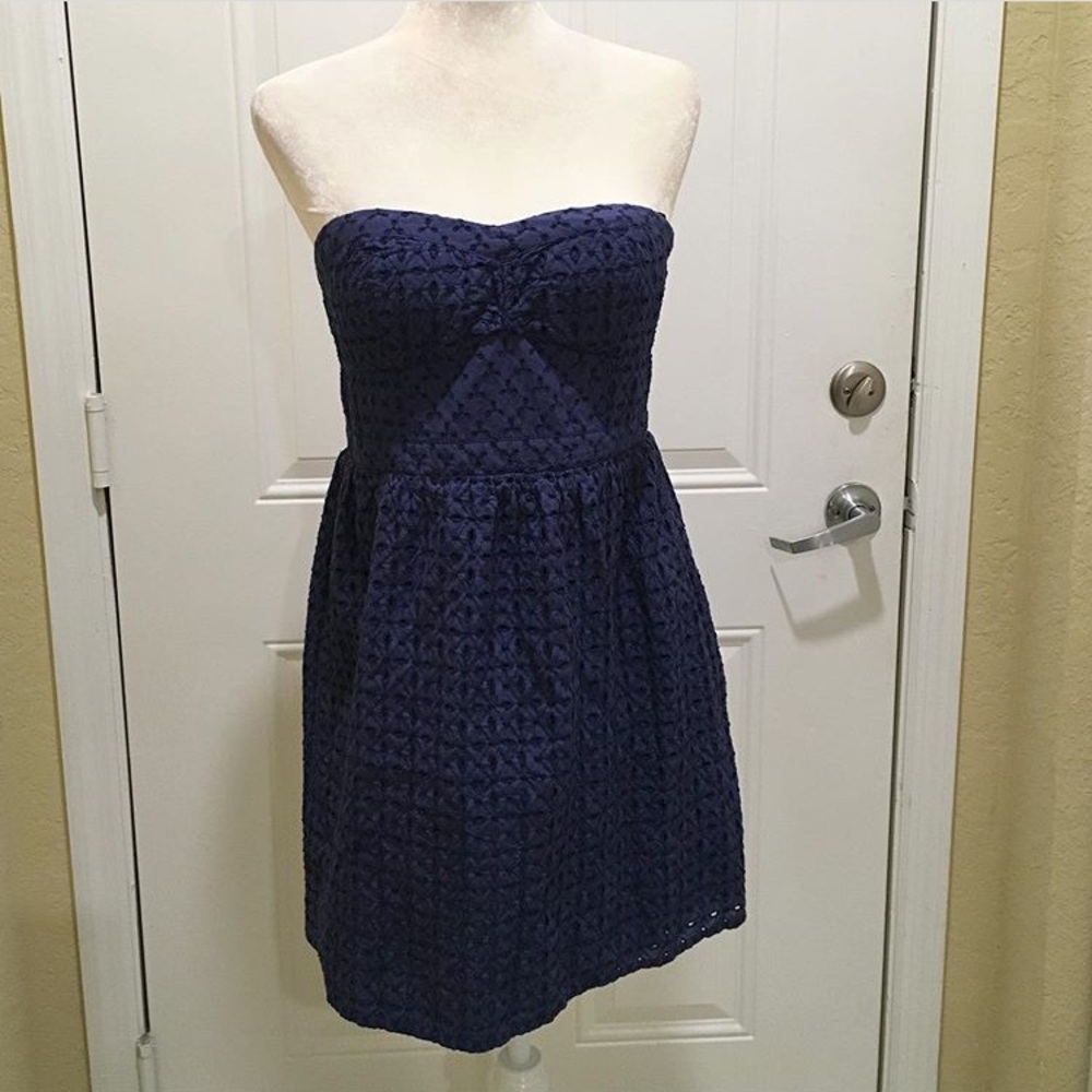 Navy American Eagle halter dress